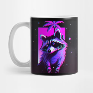 Vaporwave Racoon Mug